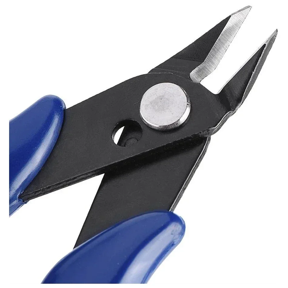 170 cortador de fio diy trimmer diagonal lado corte cabo pinças vermelho azul alicate mão mini tesouras niveladas nipper trimmer ferramentas manuais