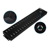 Sipolar A832 Industrial 32 Ports USB 2.0 Data Charging Hub with 240W Power Adapter For IPhone IPad Huawei Phone Bitcoin Miner