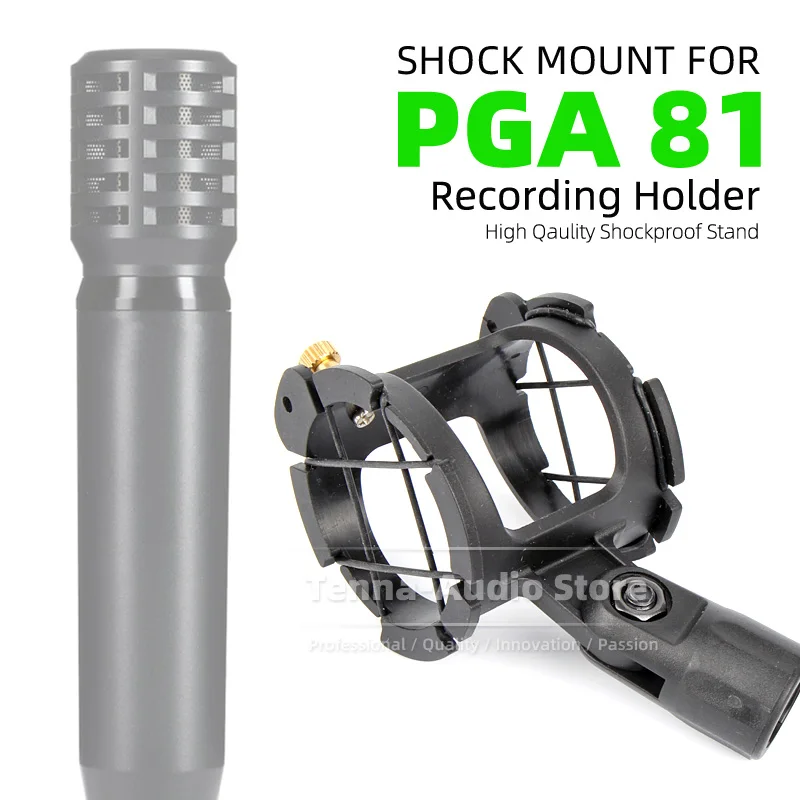 Suspension Microphone Shockproof Mike Shock Mount Hold For SHURE PGA 81 PGA81 Mic Stand Clamp Recording Spider Clip Holder