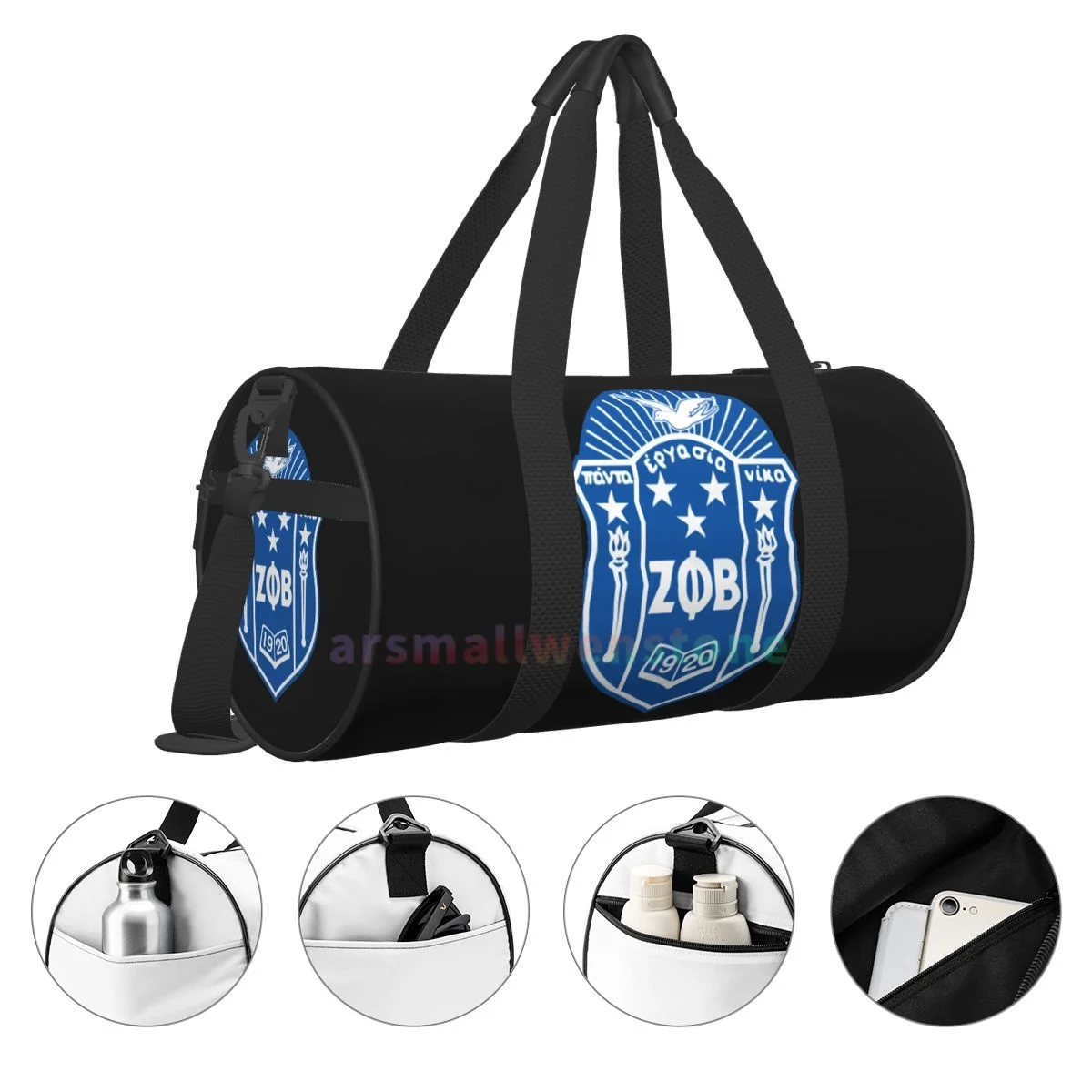 Zeta Phi Beta bolsa de Yoga para entrenamiento, mochila duradera, bolsos redondos para Fitness al aire libre, bolsa de viaje