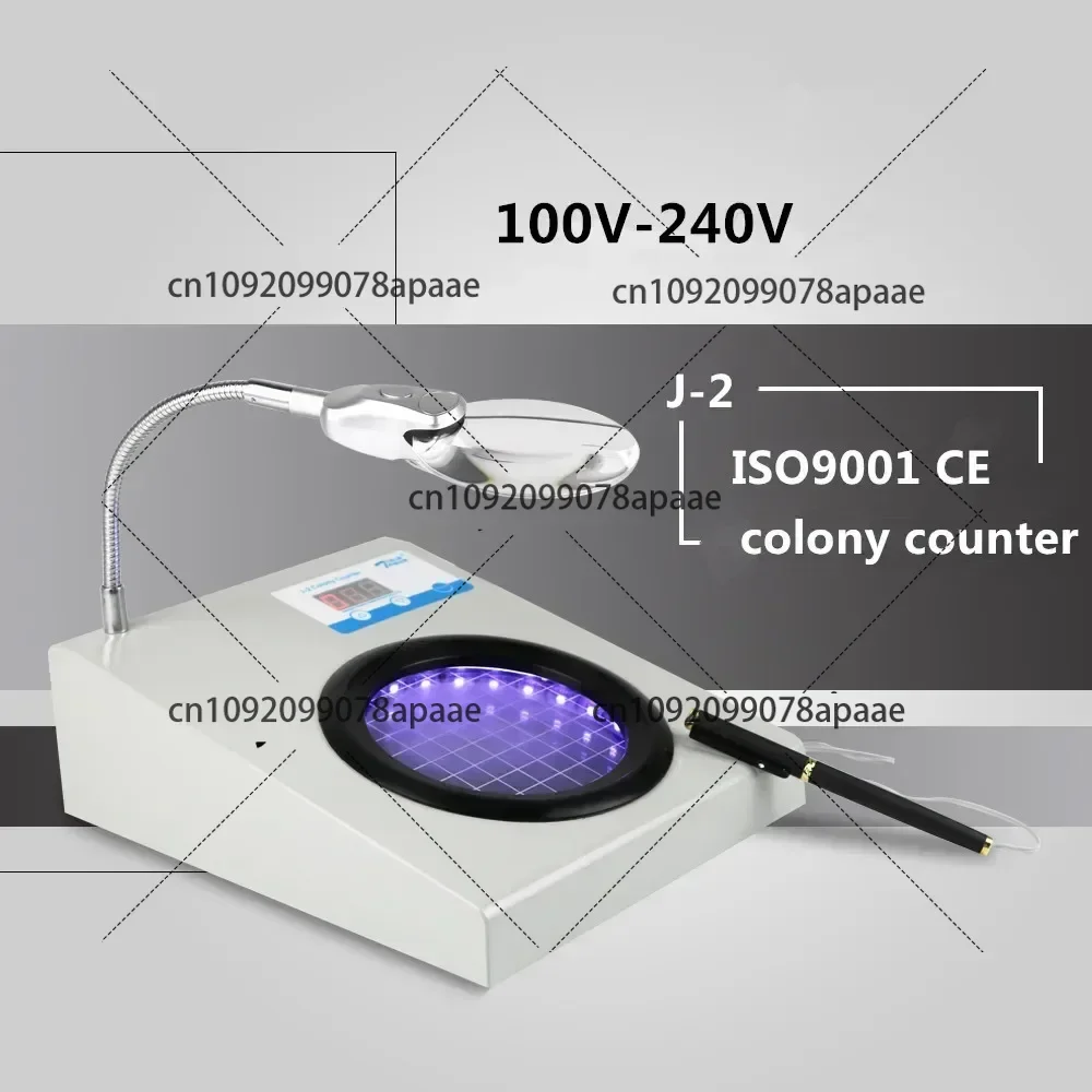

J-2 Bacterial colony counter Microbial Colony Counter Microbiology E.coli tester 100-240V