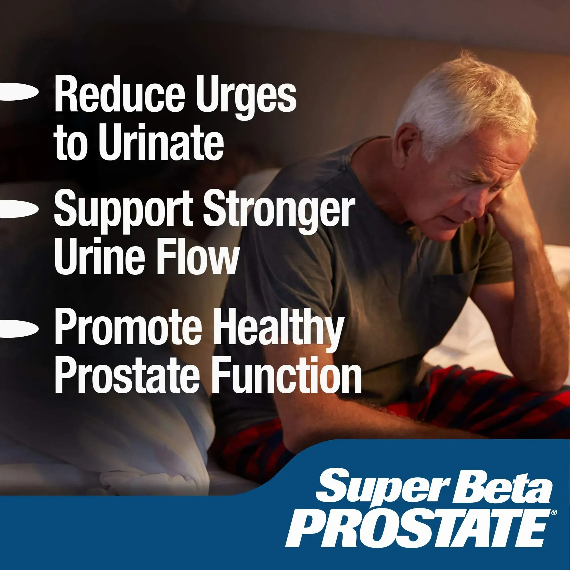 New Vitality Super Beta Prostate Support Supplement for Men's Health - Reduce Bathroom Trips, Promote Sleep 60capsules