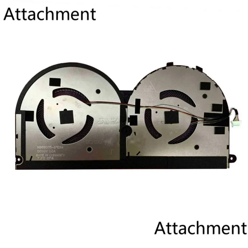 CPU Cooling Fan For DELL XPS 15 9575 2-in-1 P73F DC28000KDD0 0P354T P354T DC05V 1.0A NS85C05-17E26