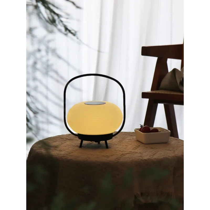 New Chinese-style desk lamp, simple and antique appearance in the bedroom, new wabi sandy wind touch atmosphere light