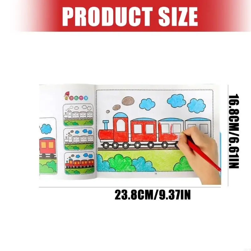 20CB Дети раскраски книги для рисования для детей с безопасными образовательными темами природы, чтобы повысить навыки