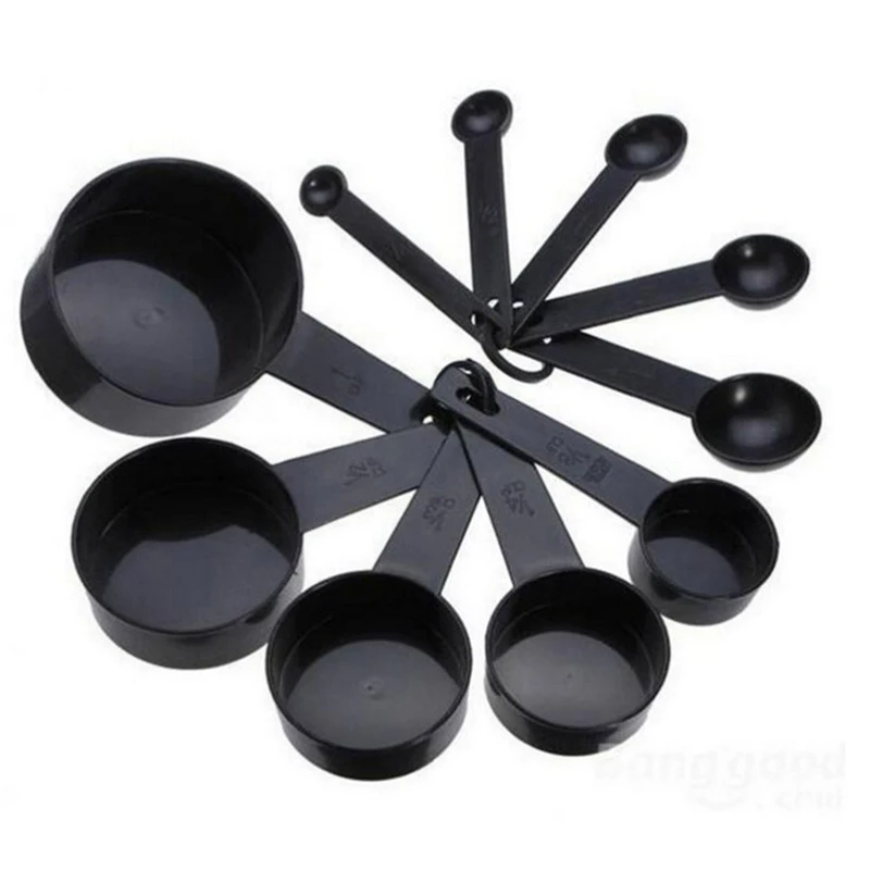 5-10PCS/Pack Kitchen Baking Measure Tool Plastic Measuring Spoon Measuring Cup Suitable for Cake Dessert Ingredient Weighing ZYF
