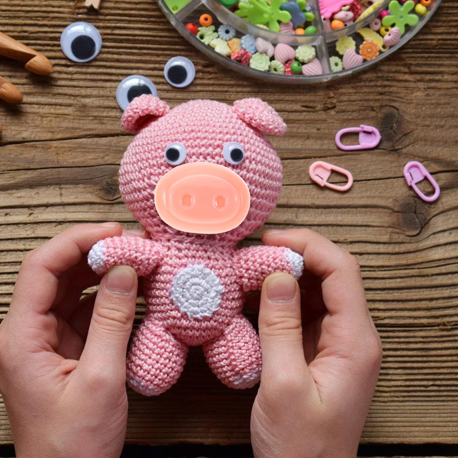 30Sets Pig Nose Accessories for DIY Animal Craft Projects Easy Replaceable Lightweight Design for Creative Play Replacement Kit