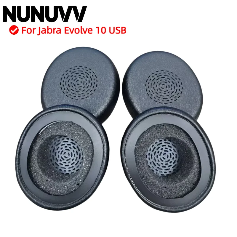 

NUNUVV Replacement Earpads Foam Ear Pads For Jabra Evolve 10 USB Headphones Earmuff/Earphone Sleeve Headset