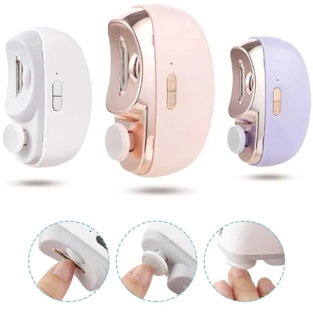 

Electric Nail Clipper Safety Automatic Fingernail Clipper Light Portable Polishing Nail Trimmer Kids Adults Elderly Nails Tools