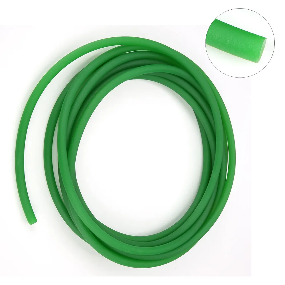 8mm Diameter Polyurethane Round Belt 5 Meters Length/16.4ft Length Green Color PU Round Belt Rough Surface High-Performance