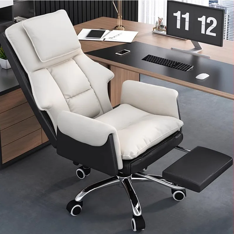 

Rolling Recliner Office Chair Leather Conference Floor Executive Office Chair Rotating Accent Silla Giratoria Nordic Furnitures