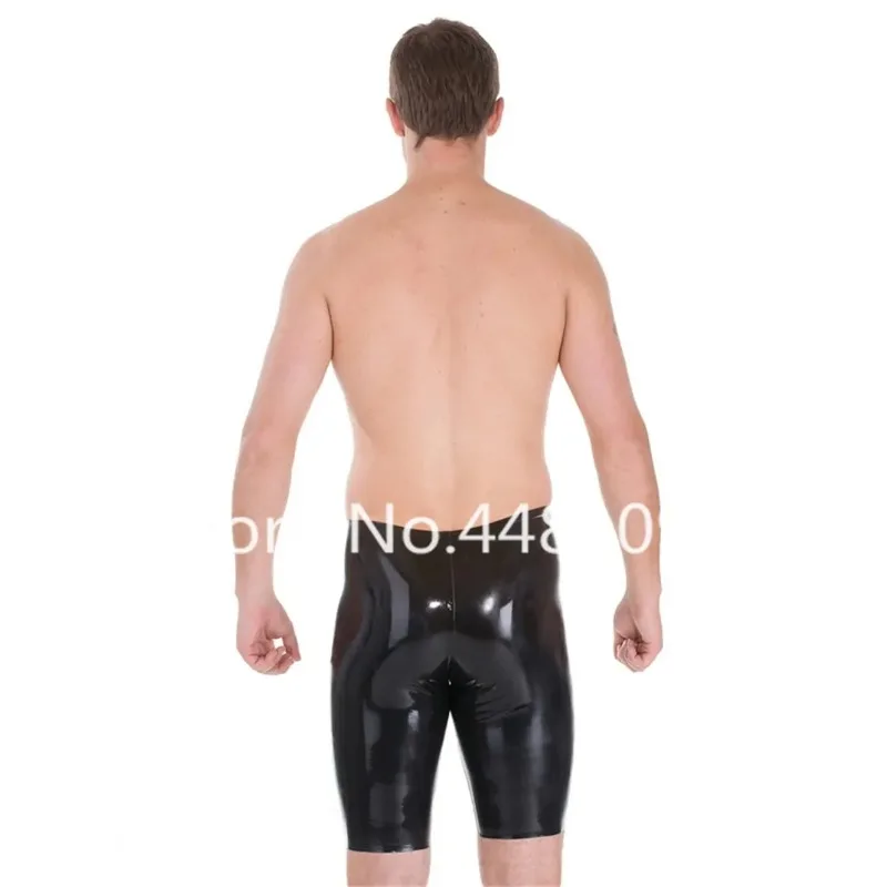 

Латексные шорты Брюки Латексное резиновое нижнее белье Латексные мужские узкие короткие леггинсы