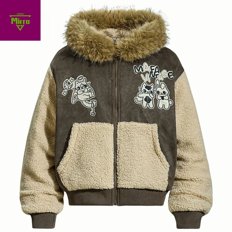 

Куртки с меховым воротником, зимние парки, пальто с кроличьими ушками, мужские винтажные утепленные куртки, парки с подкладкой, верхняя одежда