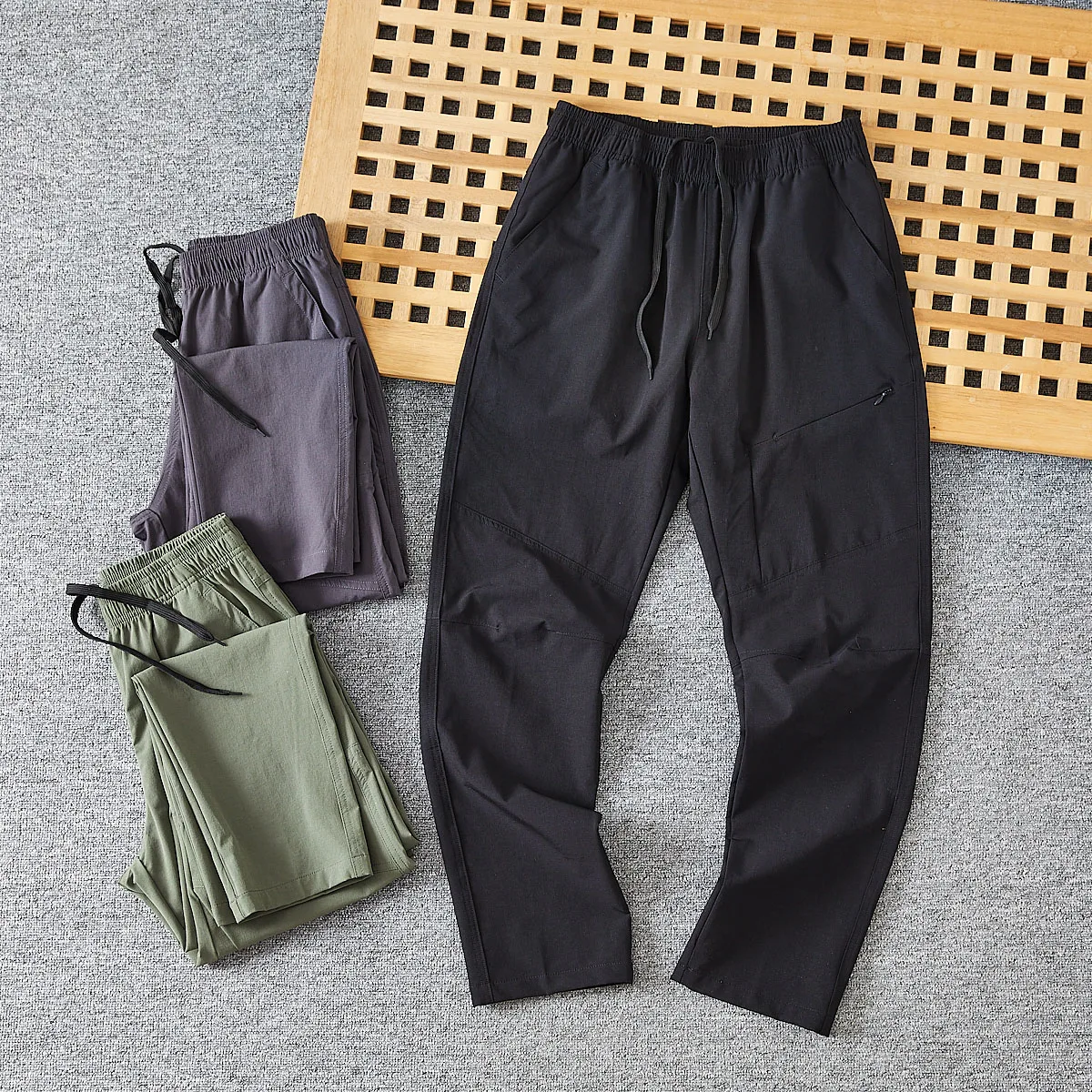 

Outdoor Functionat Bird Home Series Woven Qui Dry Summer Casual Sports Straight Leg Lightweight Breathable Long Pants