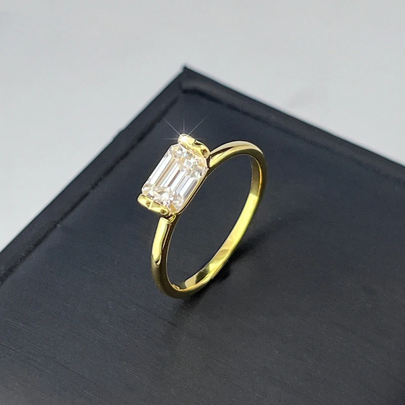 925 silver 1 carat moissanite fashion retro wedding ring, couple style daily and wedding wear, proposal wear and gift