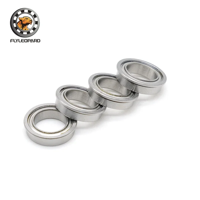 10PCS F6700ZZ Flange Bearing 10*15*4 mm Double Shielded Deep Groove for Drone/Gimbal Motor/Precision Instruments