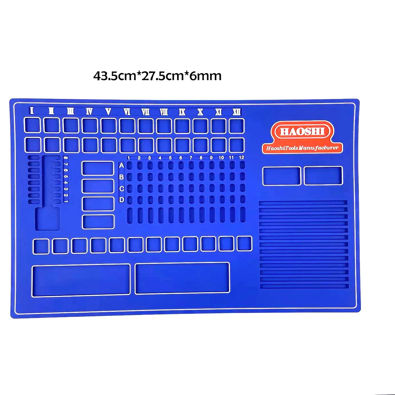 Rubber Anti-Skid Repair Classification Mat, Dismantle and Classify Small Tools Computers, Phone,Screws Tool, Car Remote Control