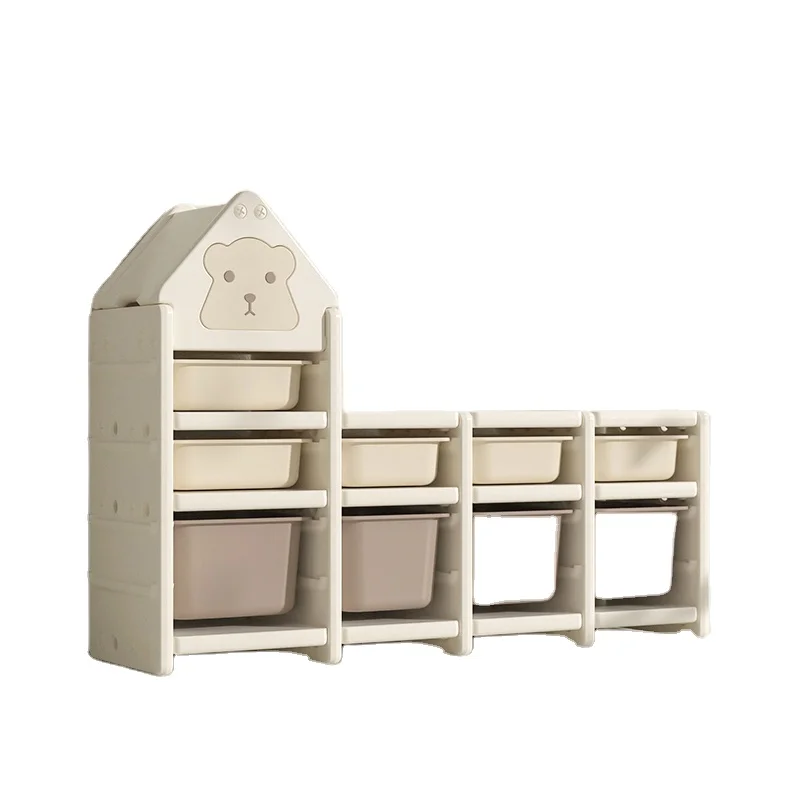 

2023 Kids Furniture Plastic Kids Toy Storage Children Cabinet Toys Book Shelf Cabinet StorageOrganizador