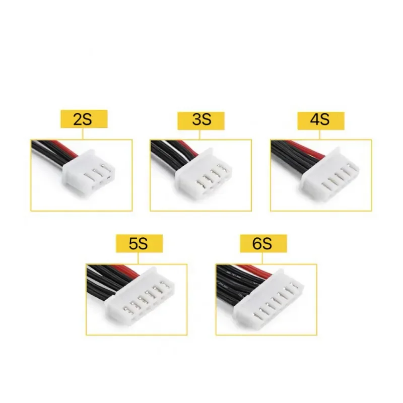 XH2.54mm Balancer Female Cable 1S 2S 3S 4S 5S 6S 7S 8S Lipo Battery RC Balance Charger Plug Line Wire Connector 22AWG 10/20/30cm