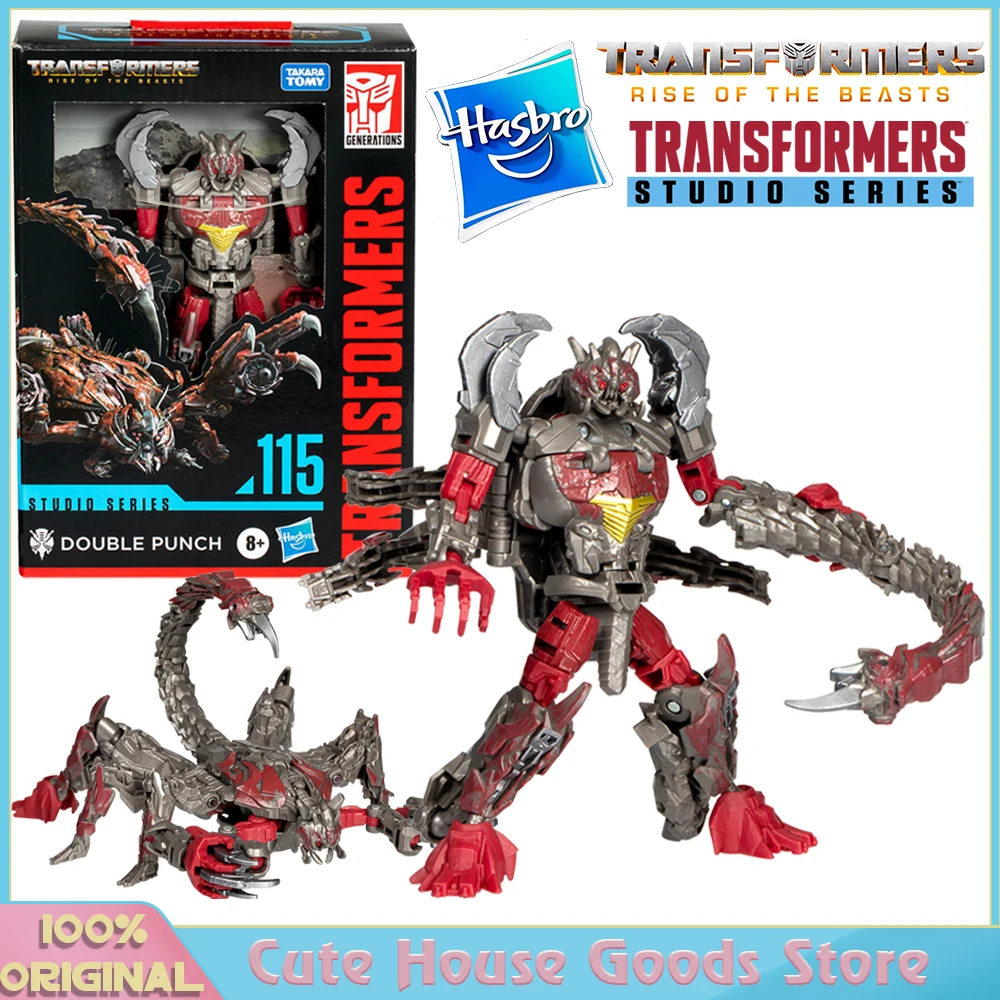 ของแท้จาก Hasbro Studio Series Ss115 Deluxe Class Transformers: Rise of The Beasts 115 Double Punch ฟิกเกอร์แอคชั่นจากภาพยนตร์ มีสินค้าในสต็อก