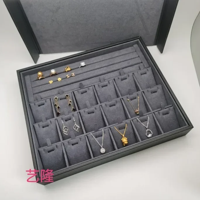 High-end jewelry display, collection, storage box, jewelry box, transfer tray, ring, pendant, necklace, earrings, stud earrings