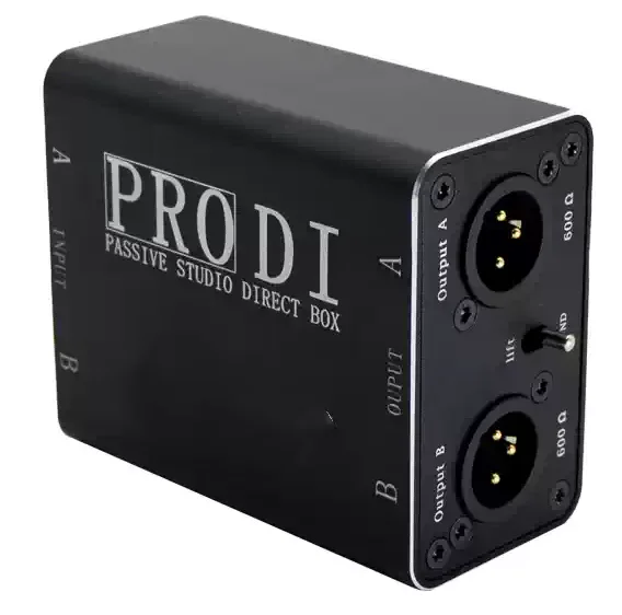 MAXIMON Professional Audio Direct Injection Box Passive Dual Channel Di Box Pro