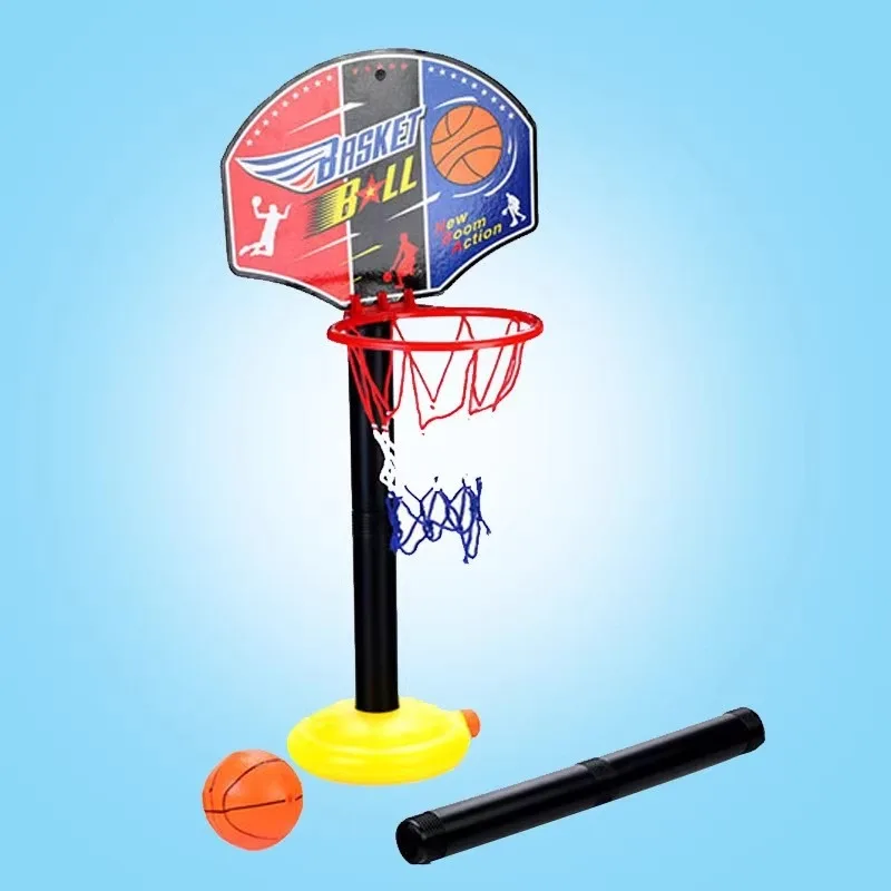 

Basketball Stands+basketball+Inflator Sets Funny Can Adjust The Height Basketball Stands Toy Super Sport Child Fitness Game