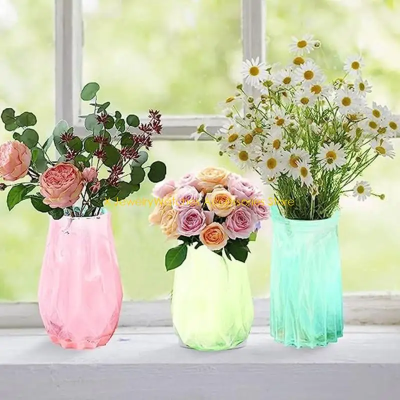 

31KD Mirror Vase Resin Mould Silicone Flower Pot Molds DIY Handmade Epoxy Resin Mold