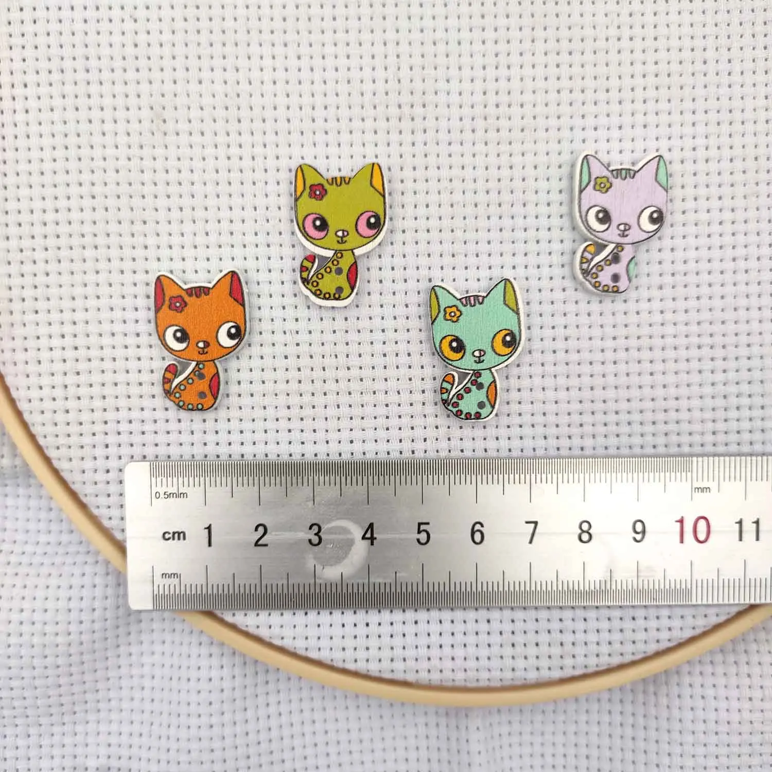 Magnetic Needle Minders Wood for Cross Stitch Set Cat Sewing Magnet Needle Keeper Finder Embroidery Accessories Needle Nanny
