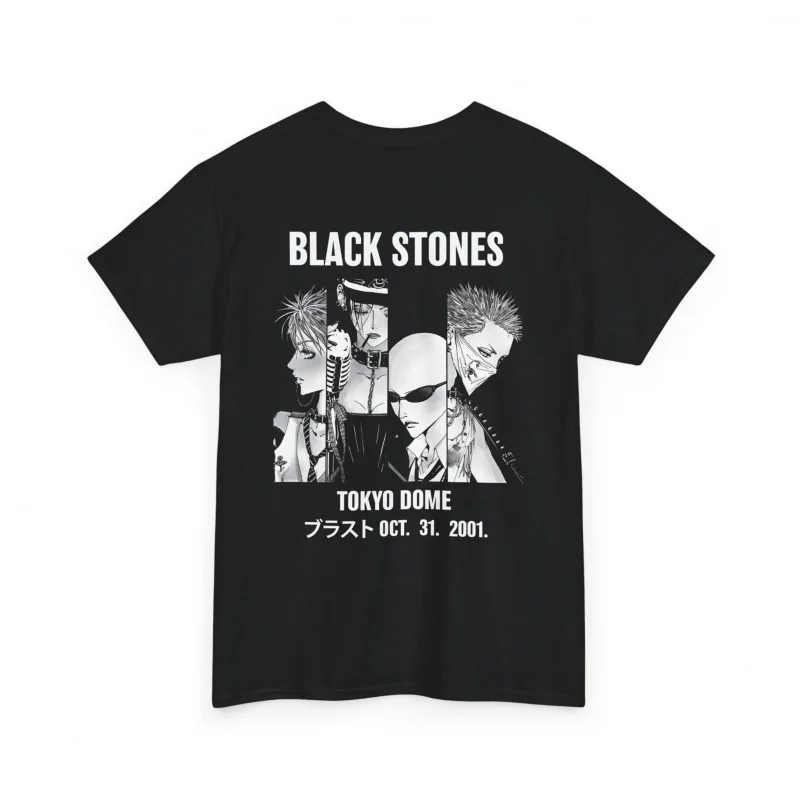 

Nana Osaki 0330 The Black Stones Punk Band Manga Gift T shirt Large size Tops Anime Girl Graphic Print Y2k Clothes Cartoon Tee