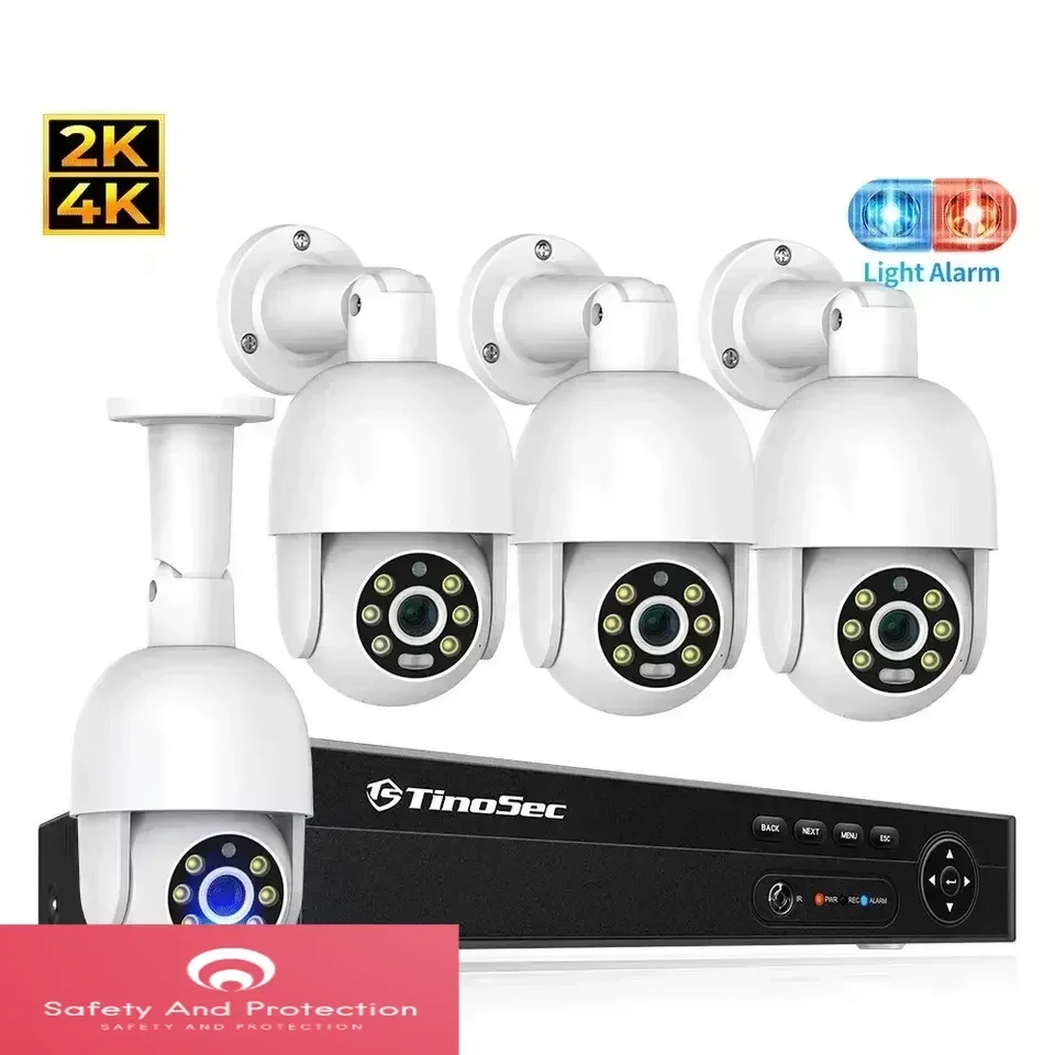 

4 Channel Surveillance Network Camera Full Color H.265 Poe Cctv 5Mp Cctv Network Video Camera System Poe Camera