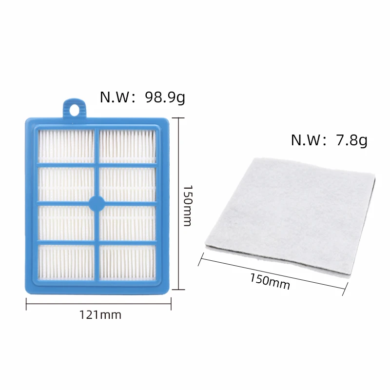 H12 H13 Washable and Reusable Hepa Filter Fits Philips Electrolux EFH12W AEF12W FC8031 EL012W vacuum clener parts