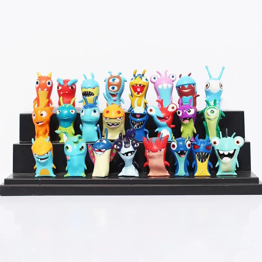 New 24 Models Cartoon Anime Slugterra Action Figures Mini Slugterra PVC Figures Toys Gifts for Children