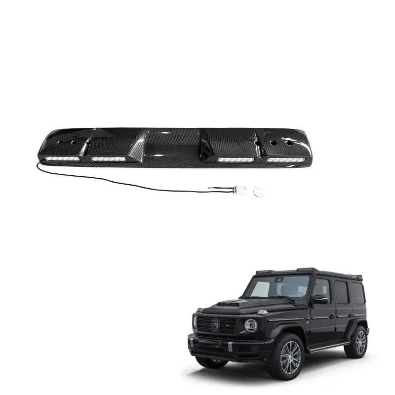 Exterior Accessories G Class W464 Dry Carbon Fiber Roof Lights For Mercedes-Benz G-Wagon Roof Lamp