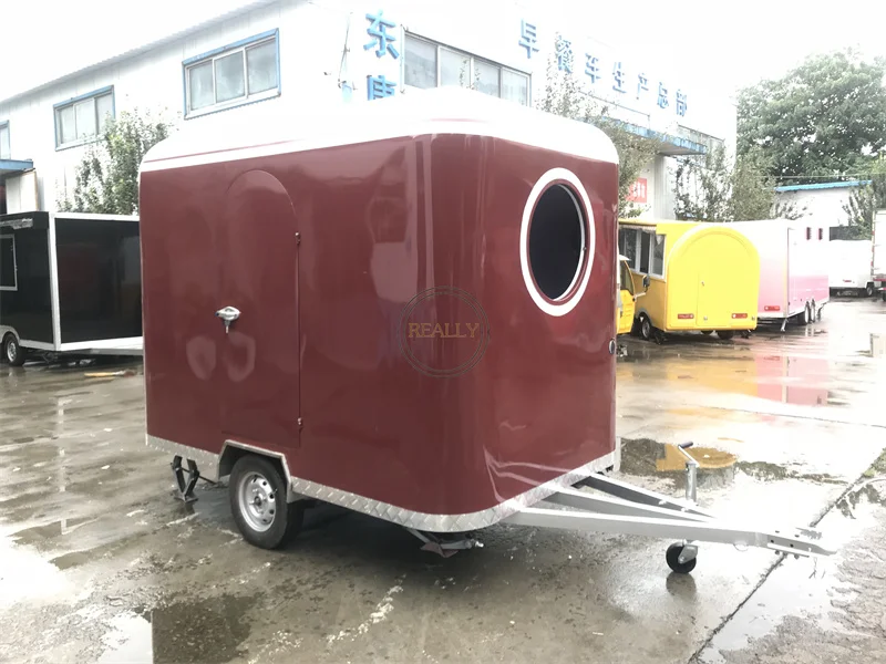 Customized Hot Dog Cart Mobile Food Truck Multi-functional Food Trailer Vending Kiosk for Sale Europe