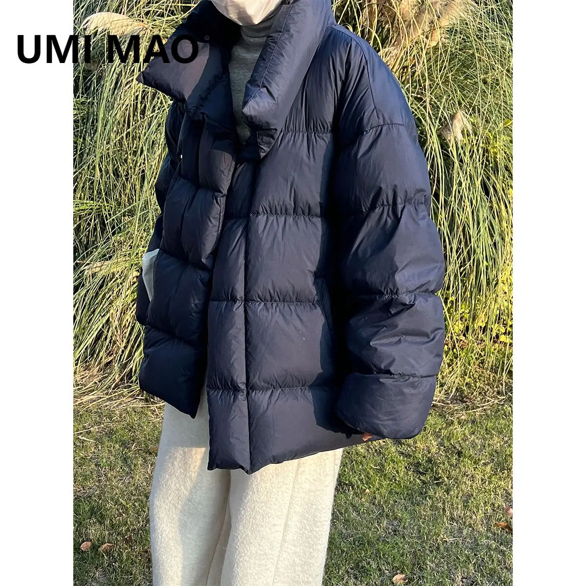 

UMI MAO минималистичный большой размер, мягкий 90, белый утиный пух, пуховик, новое зимнее утолщенное пальто Femme Casacos Feminino