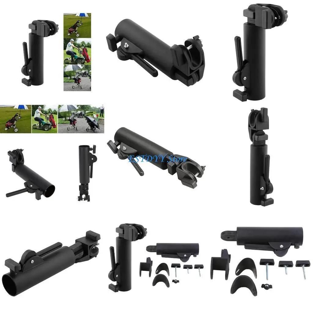

G6DE Golf Push Cart Umbrella Holder Umbrella Holders Adjustable Stand Umbrella Clips