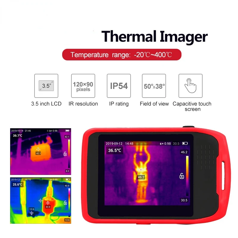 Drop Shipping  120T Industrial Mini Thermal Imager  -20~400C PC software for data analysis and report output