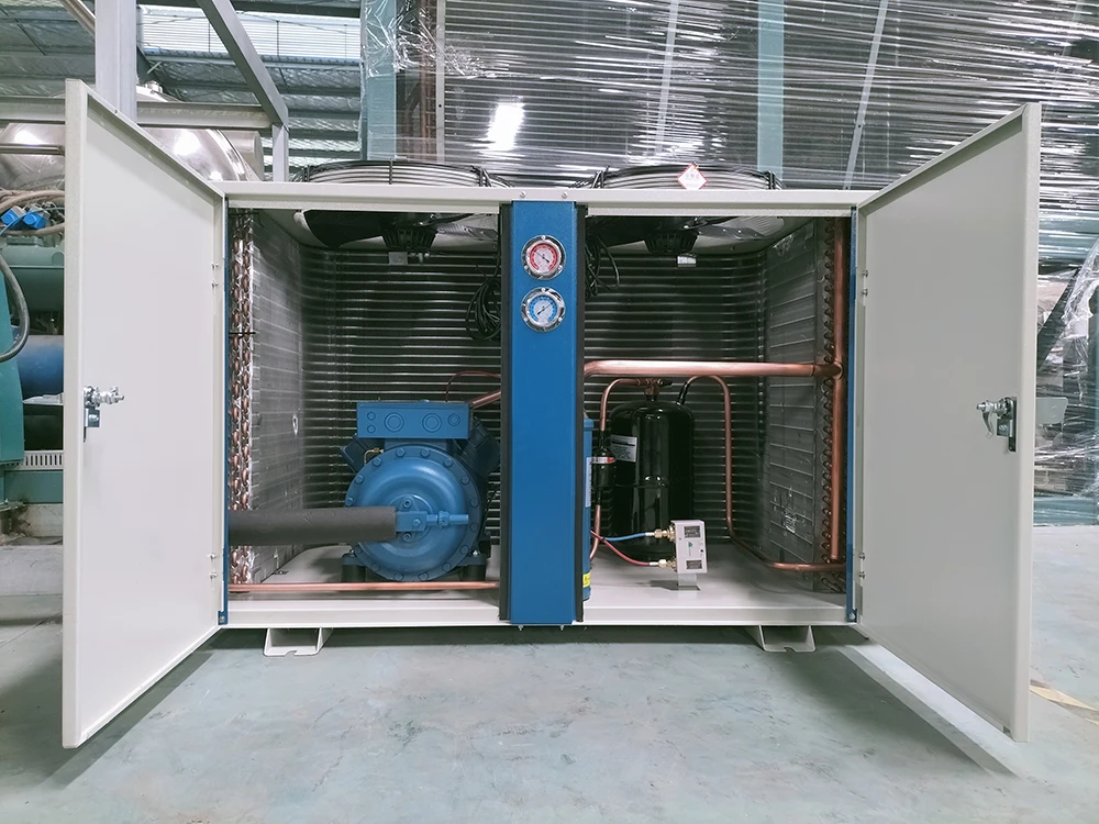 وحدة التكثيف ضاغط التبريد المبرد بالهواء وحدة مكثف صندوق U-تبريد رائجة البيع