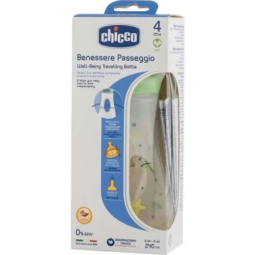 Chicco well-旅行用ゴムボトル,240 ml