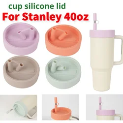 Coperchio della tazza antipolvere in Silicone tappo di paglia coperchio della tazza a prova di perdite tappo di fuoriuscita riutilizzabile per bicchiere Stanley 40oz