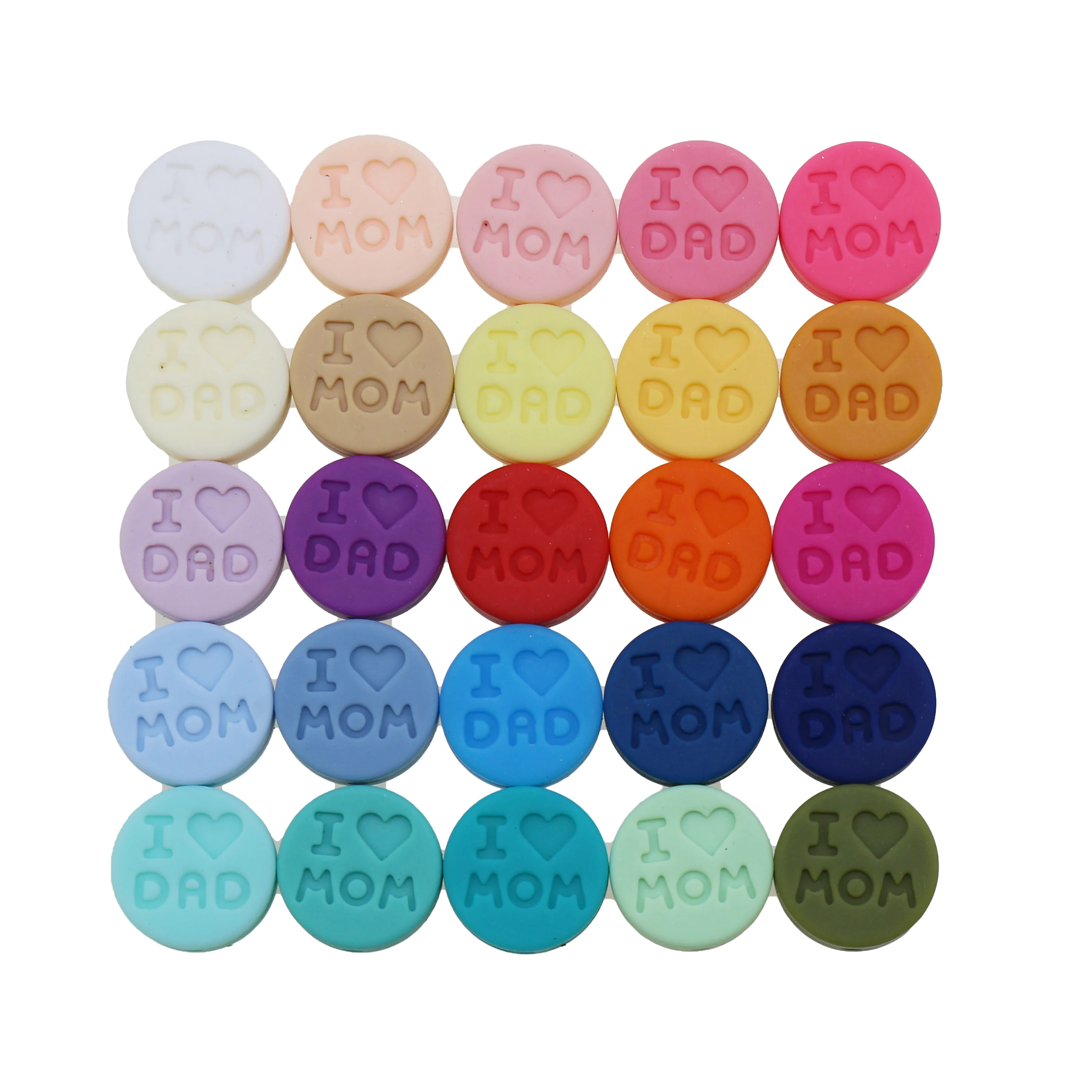 10pcs Silicone Beads \