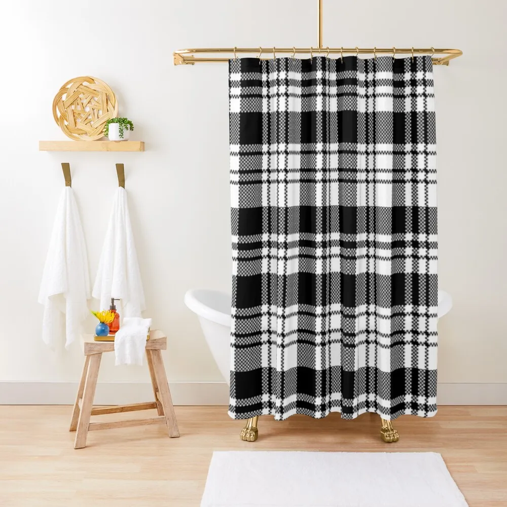 

Black and White Plaid Shower Curtain Bathroom For Shower Shower For Bathroom Curtain