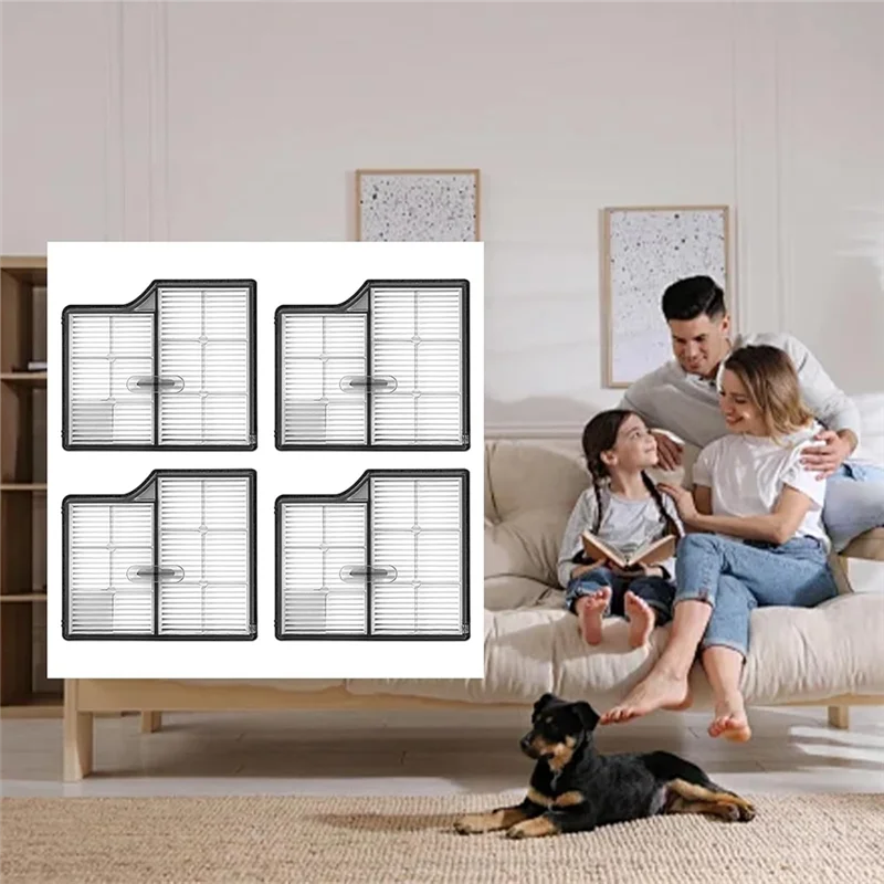 BAAO-4PCS استبدال فلتر HEPA Forroborock Saros 10/G30 جزء المكنسة الكهربائية مرشح قابل للغسل مرشحات عالية الكفاءة