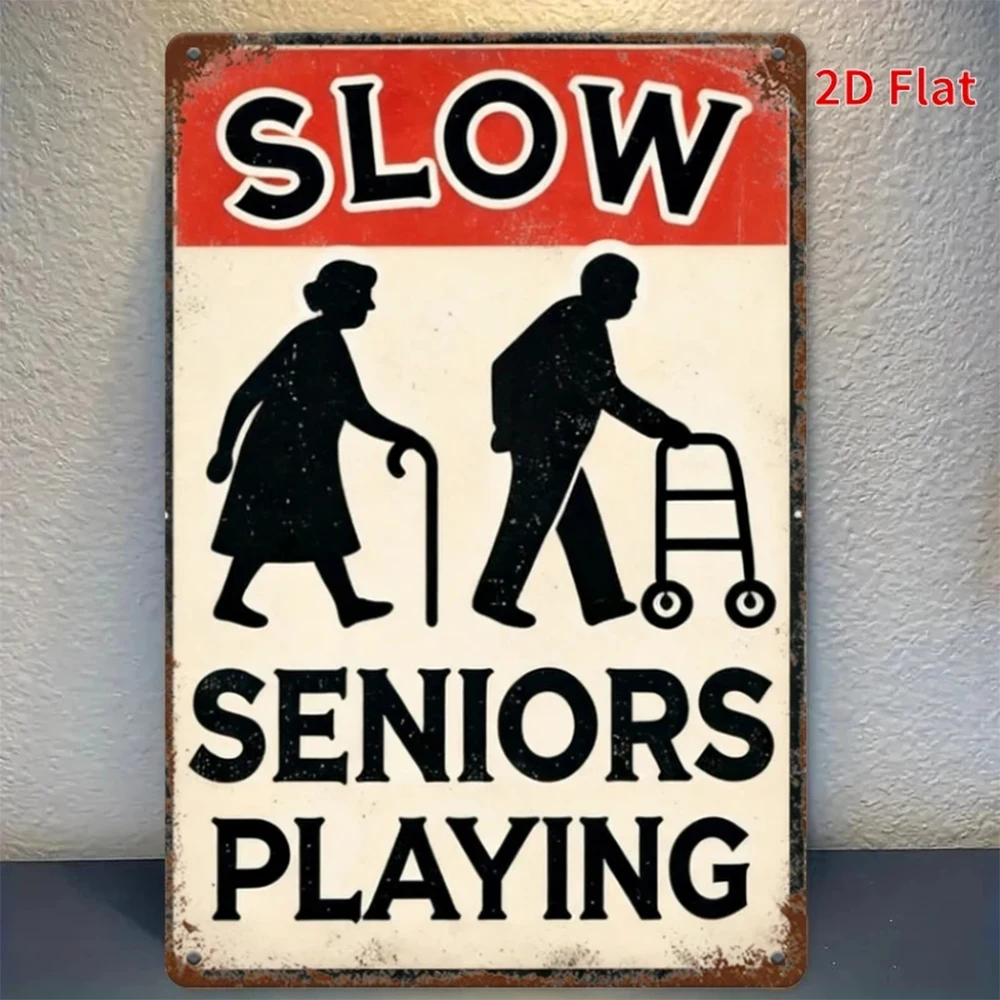 2D Flat - 1 Piece Speed Reduction Sign |   Perfect for Restaurants, Bathrooms, Bedrooms, and Christmas Decorations.