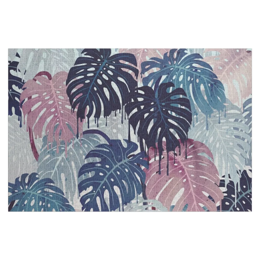 

Monstera Melt Jigsaw Puzzle Scale Motors Custom Name Child Toy Adult Wooden Personalized Gifts Puzzle