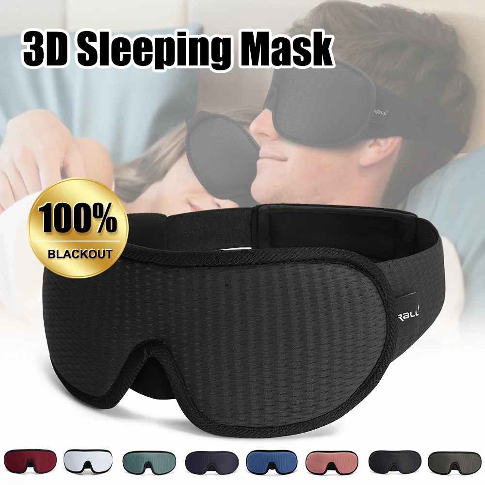 3D-Schlafmaske, blockiert leicht, weich gepolstert, Schlafmaske für Augen, Slaapmasker, Augenschutz, Augenbinde, Schlafhilfe, Gesichtsmaske, Augenklappe