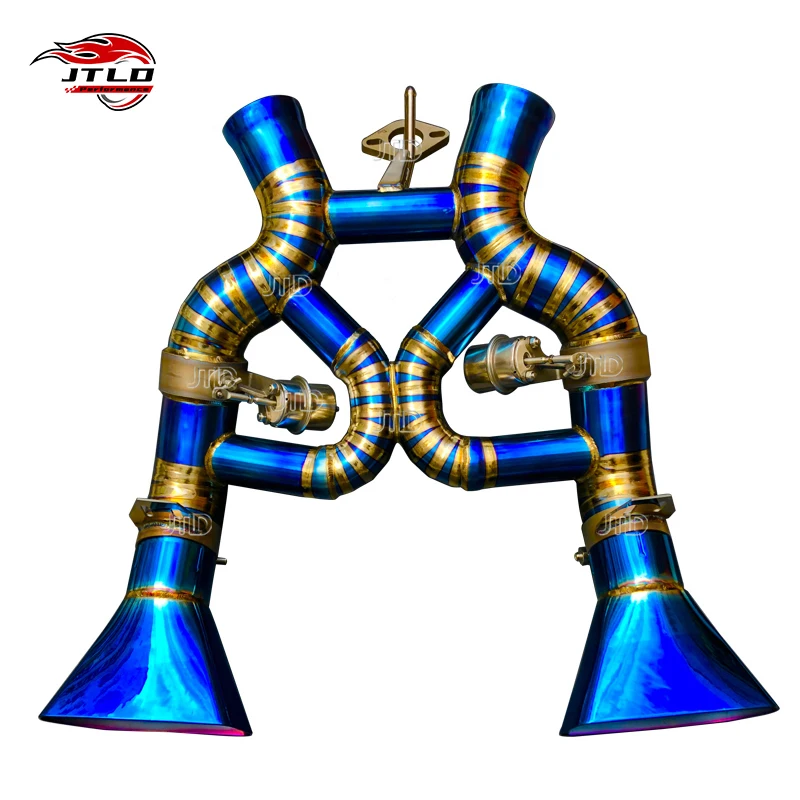 

JTLD Titanium Valvetronic Catback Exhaust System for McLaren MP4-12C & 650S Professional Super Sound Valved Exhaust Pipe