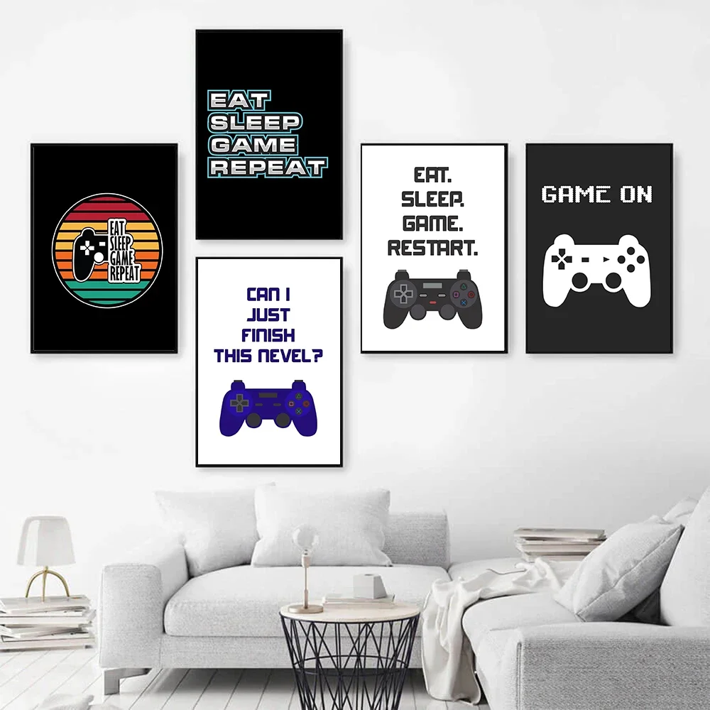 Video Game Canvas Painting Living Room Wall  Home Decor