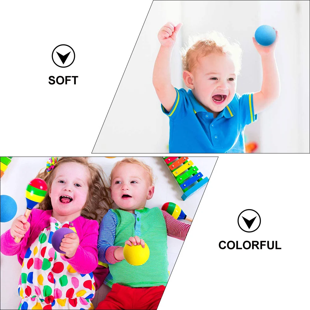 24 Pcs Eva Sponge Ball Colorful Balls Toys Large Kids Mini for Child Coloful Plaything